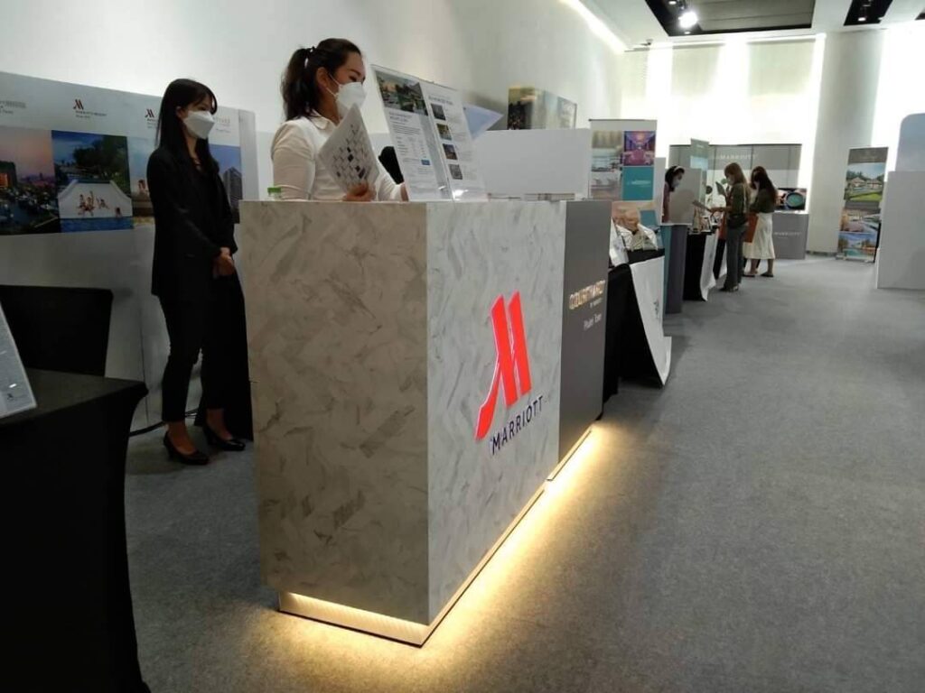 บูธโรงแรม Marriott