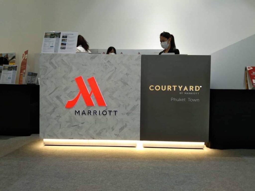 บูธโรงแรม Marriott